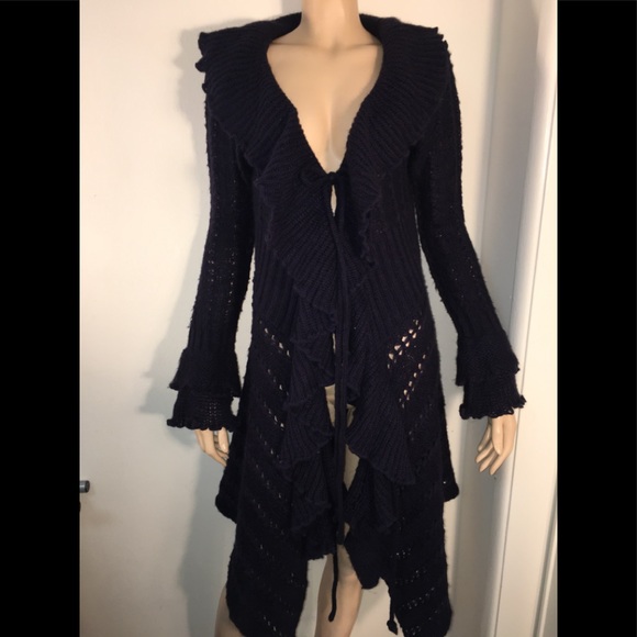 Hendi Sweaters - Hendi waterfall cardigan blue s/m